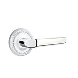 Emtek - Passage, Rope Rosette, Milano Lever, RH, US26 - Polished Chrome