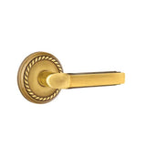 Emtek - Passage, Rope Rosette, Milano Lever, LH, US7 - French Antique