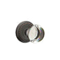 Emtek - Concealed, Passage, Rope Rosette, Providence Crystal Knob, US10B - Oil Rubbed Bronze