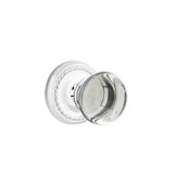 Emtek - Privacy, Rope Rosette, Providence Crystal Knob, US26 - Polished Chrome