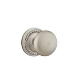 Emtek - Concealed, Privacy, Rope Rosette, Providence Knob, US15A - Pewter