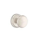 Emtek - Passage, Rope Rosette, Providence Knob, US15 - Satin Nickel