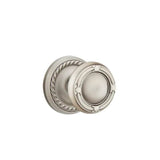 Emtek - Concealed, Privacy, Rope Rosette, Ribbon and Reed Knob, US15A - Pewter