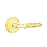 Emtek - Passage, Rope Rosette, Ribbon and Reed Lever, RH, US3 Lifetime - Polished Brass