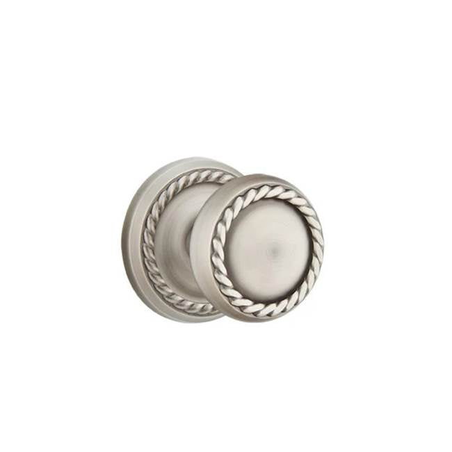 Emtek - Passage, Rope Rosette, Rope Knob, US15A - Pewter