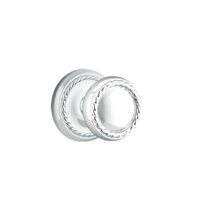 Emtek - Passage, Rope Rosette, Rope Knob, US26 - Polished Chrome