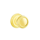Emtek - Passage, Rope Rosette, Rope Knob, US3 Lifetime - Polished Brass