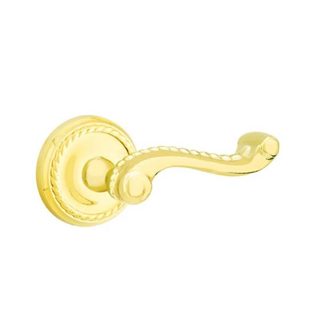 Emtek - Concealed, Privacy, Rope Rosette, Rope Lever, US3 Lifetime - Polished Brass