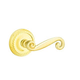 Emtek - Privacy, Rope Rosette, Rustic Lever, LH, US3 Lifetime - Polished Brass