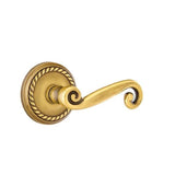 Emtek - Privacy, Rope Rosette, Rustic Lever, LH, US7 - French Antique