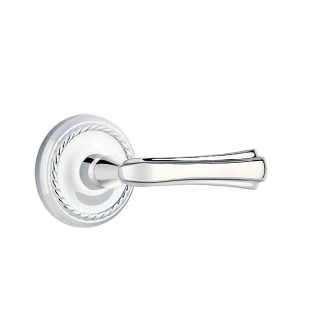 Emtek - Dummy, Rope Rosette, Wembley Lever, US26 - Polished Chrome