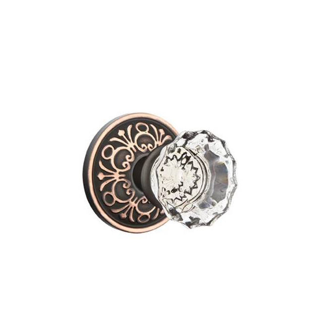 Emtek - Dummy, Lancaster Rosette, Astoria Crystal Knob, US10B - Oil Rubbed Bronze