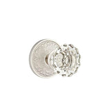 Emtek - Concealed, Passage, Lancaster Rosette, Astoria Clear Knob, US15 - Satin Nickel