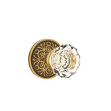 Emtek - Concealed, Passage, Lancaster Rosette, Astoria Clear Knob, US7 - French Antique