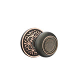 Emtek - Concealed, Privacy, Lancaster Rosette, Belmont Knob, US10B - Oil Rubbed Bronze