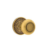 Emtek - Concealed, Privacy, Lancaster Rosette, Belmont Knob, US7 - French Antique