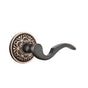 Emtek - Privacy, Lancaster Rosette, Cortina Lever, LH, US10B - Oil Rubbed Bronze