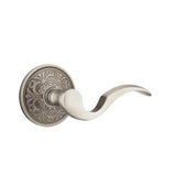 Emtek - Passage, Lancaster Rosette, Cortina Lever, LH, US15A - Pewter