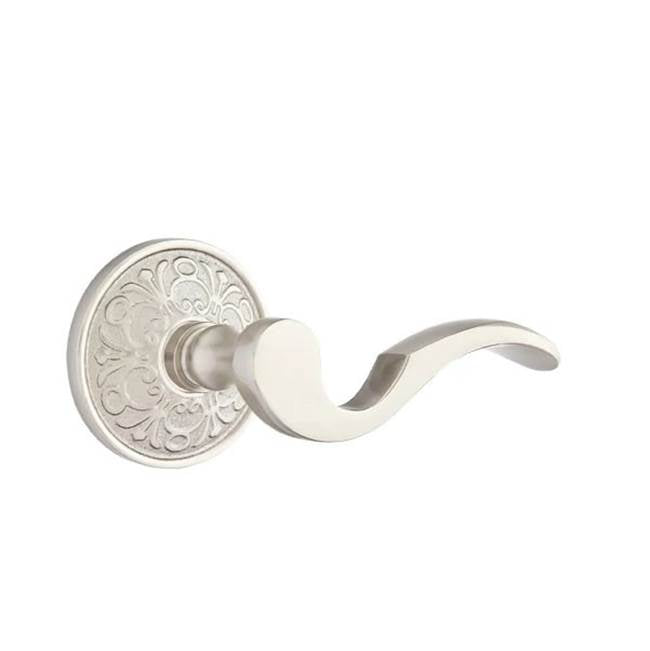 Emtek - Privacy, Lancaster Rosette, Cortina Lever, LH, US15 - Satin Nickel