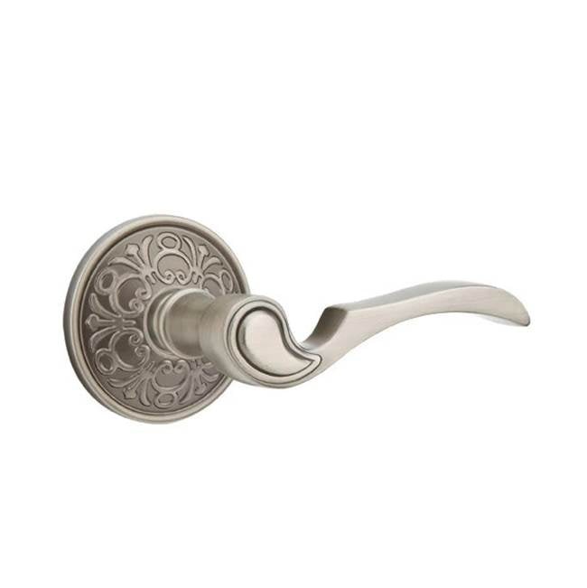 Emtek - Concealed, Privacy, Lancaster Rosette, Coventry Lever, US15A - Pewter