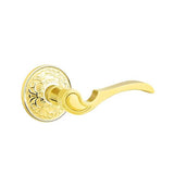 Emtek - Privacy, Lancaster Rosette, Coventry Lever, LH, US3 Lifetime - Polished Brass