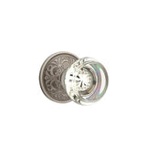 Emtek - Passage, Lancaster Rosette, Georgetown Crystal Knob, US15A - Pewter