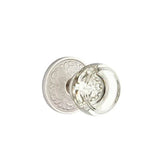 Emtek - Privacy, Lancaster Rosette, Georgetown Crystal Knob, US15 - Satin Nickel