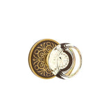 Emtek - Privacy, Lancaster Rosette, Georgetown Crystal Knob, US7 - French Antique