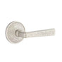 Emtek - Passage, Lancaster Rosette, Hammered Lever, LH, US15 - Satin Nickel