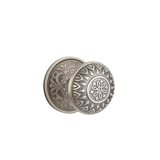 Emtek - Passage, Lancaster Rosette, Lancaster Knob, US15A - Pewter