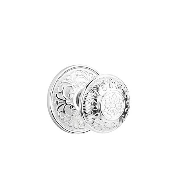 Emtek - Concealed, Passage, Lancaster Rosette, Lancaster Knob, US26 - Polished Chrome