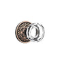 Emtek - Passage, Lancaster Rosette, Lowell Crystal Knob, US10B - Oil Rubbed Bronze