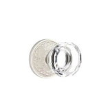 Emtek - Privacy, Lancaster Rosette, Lowell Crystal Knob, US15 - Satin Nickel