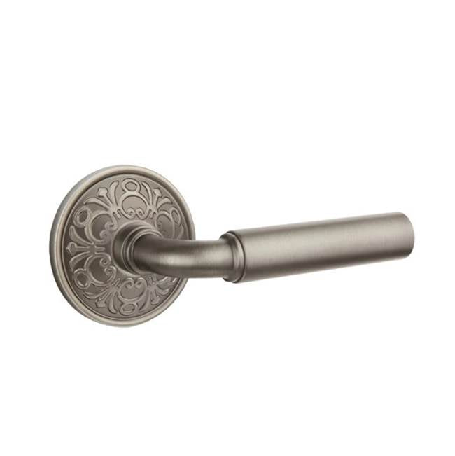 Emtek - Privacy, Lancaster Rosette, Manning Lever, RH, US15A - Pewter