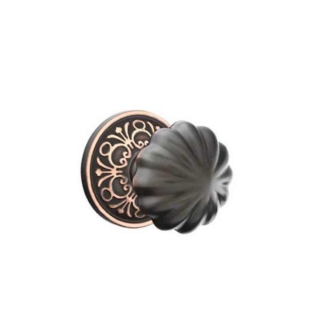 Emtek - Dummy, Lancaster Rosette, Melon Knob, US10B - Oil Rubbed Bronze