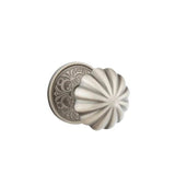 Emtek - Concealed, Privacy, Lancaster Rosette, Melon Knob, US15A - Pewter