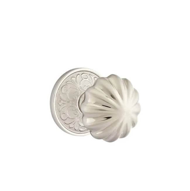 Emtek - Dummy, Lancaster Rosette, Melon Knob, US15 - Satin Nickel