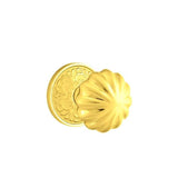 Emtek - Concealed, Privacy, Lancaster Rosette, Melon Knob, US3 Lifetime - Polished Brass