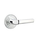 Emtek - Privacy, Lancaster Rosette, Milano Lever, RH, US26 - Polished Chrome