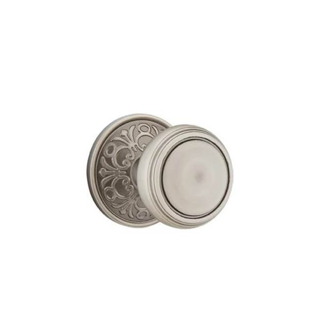 Emtek - Privacy, Lancaster Rosette, Norwich Knob, US15A - Pewter