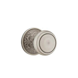 Emtek - Privacy, Lancaster Rosette, Norwich Knob, US15A - Pewter
