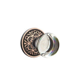 Emtek - Privacy, Lancaster Rosette, Providence Crystal Knob, US10B - Oil Rubbed Bronze