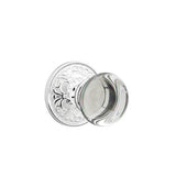 Emtek - Privacy, Lancaster Rosette, Providence Crystal Knob, US26 - Polished Chrome