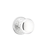 Emtek - Concealed, Privacy, Lancaster Rosette, Providence Knob, US26 - Polished Chrome