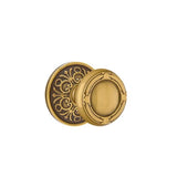 Emtek - Passage, Lancaster Rosette, Ribbon and Reed Knob, US7 - French Antique