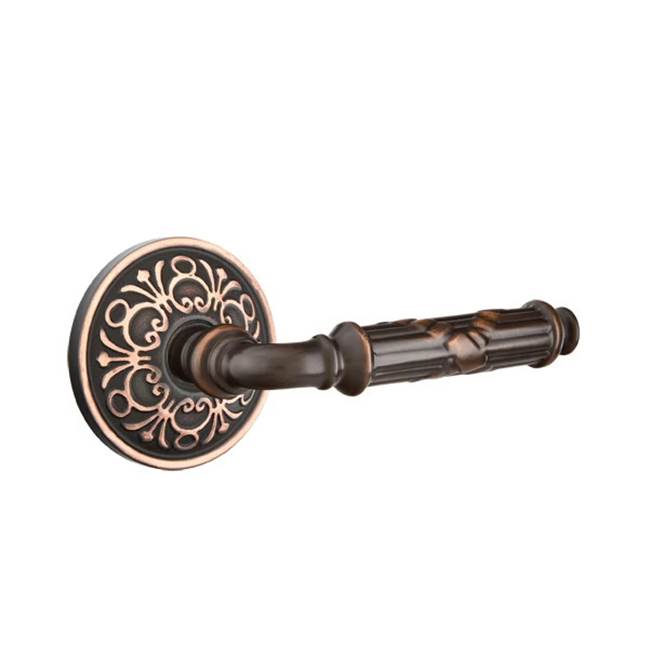 Emtek - Concealed, Privacy, Lancaster Rosette, Ribbon and Reed Lever, US10B - Oil Rubbed Bronze