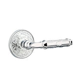 Emtek - Passage, Lancaster Rosette, Ribbon and Reed Lever, LH, US26 - Polished Chrome