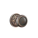 Emtek - Privacy, Lancaster Rosette, Rope Knob, US10B - Oil Rubbed Bronze
