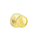 Emtek - Privacy, Lancaster Rosette, Rope Knob, US3 Lifetime - Polished Brass