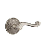 Emtek - Concealed, Privacy, Lancaster Rosette, Rope Lever, US15A - Pewter